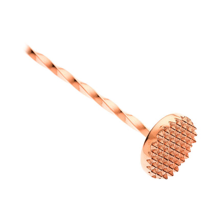 Bar spoon with muddler, 300mm, copper plated, Barfly