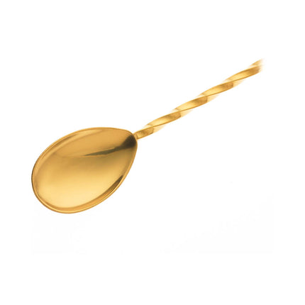 Bar spoon with muddler, 300mm, gold plated, Barfly