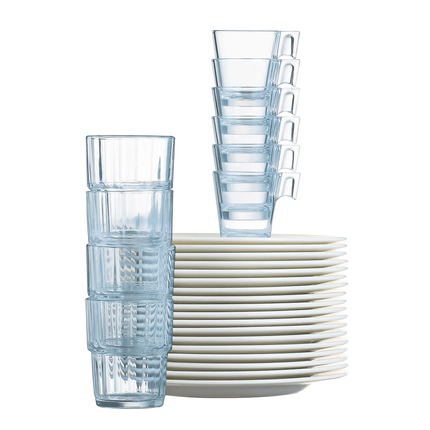 Arcoroc Norvege highball glass, 270ml, tall glass for catering and hospitality, durable professional-grade glassware.