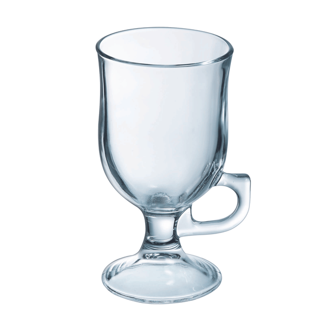 Emerald Isle Irish Coffee Glass 240ml - Tall Latte Glass for Layered Coffee Creations