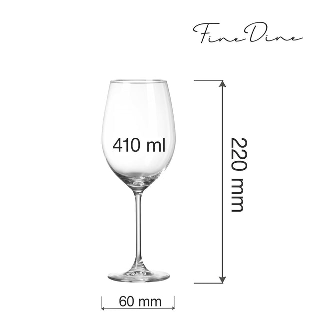 Cantare Wine Glass - Elegant Thin Stem With Laser Cut Edge Enhancing Taste And Comfort