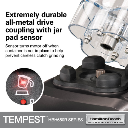 Tempest High-Performance Blender HBH650R-CE, 178X203X(H)457mm