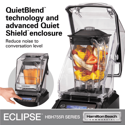 Hamilton Beach Commercial® Eclipse™ High-Performance Blender with 64oz/ 2L Wave~Action® container - HBH755R-CE Series