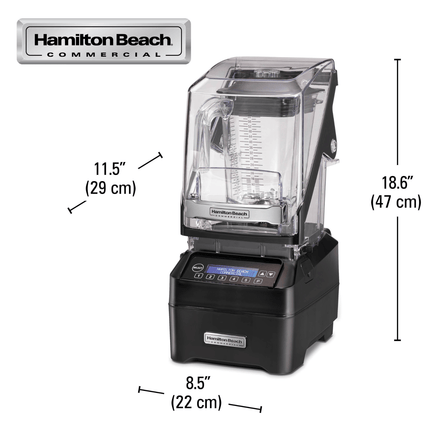 Hamilton Beach Commercial® Eclipse™ High-Performance Blender with 64oz/ 2L Wave~Action® container - HBH755R-CE Series
