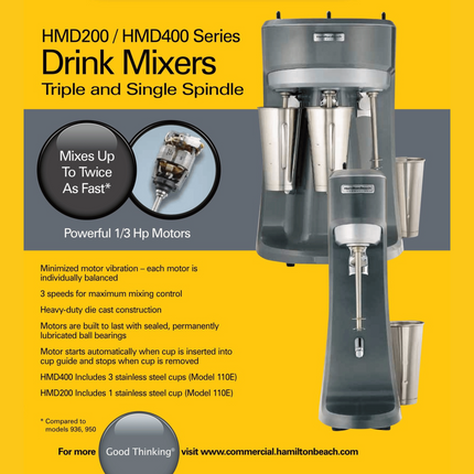 Single-Spindle Drink Mixer, 165x170x(H)550 mm