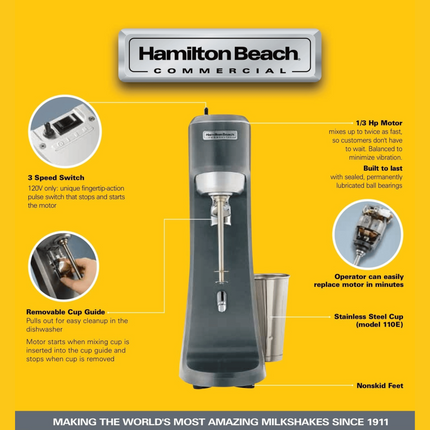 Single-Spindle Drink Mixer, 165x170x(H)550 mm