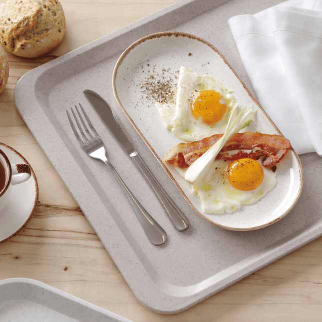 Nevada Polyester tray for self-service restaurants, AmerBox, GN 1/1, granite, 530x325mm, Rectangular