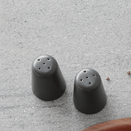 Coal salt shaker
