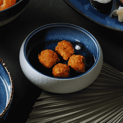 Goro White Blue Bowl 140mm