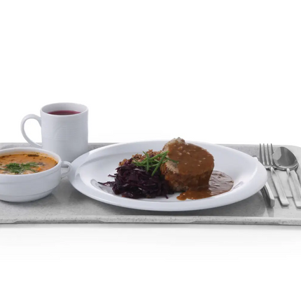 Nevada Polyester tray for self-service restaurants, AmerBox, GN 1/1, granite, 530x325mm, Rectangular