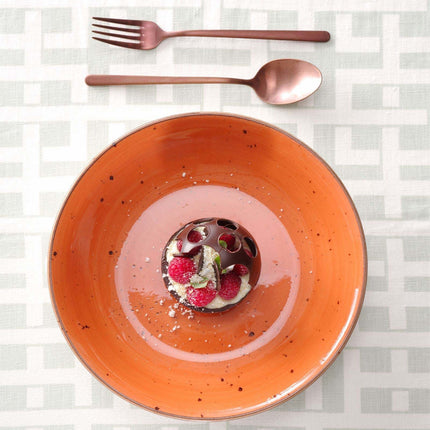 Dahlia deep coupe plate, 230mm