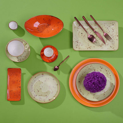 Olive flat plate, 190mm