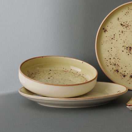 Olive shallow bowl, 200mm