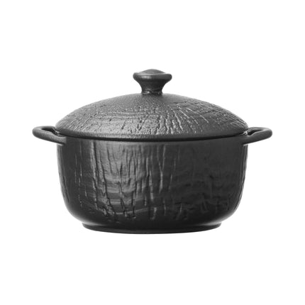 Crust handle tureen with lid, 140mm