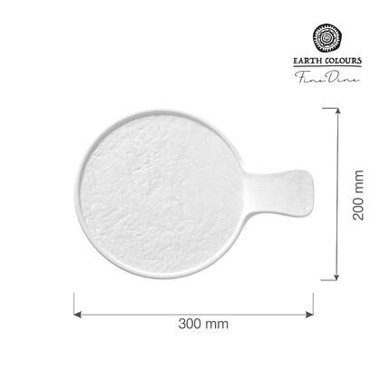 Nordic serving plate with handle, 300x220x30mm