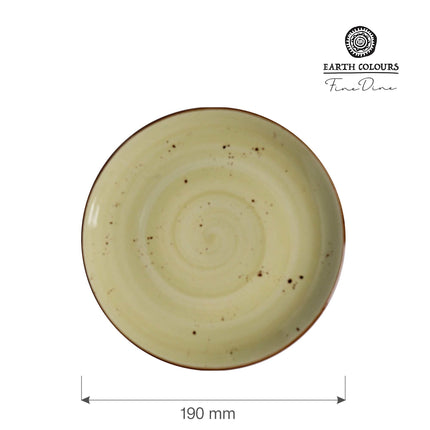 Olive flat plate, 190mm