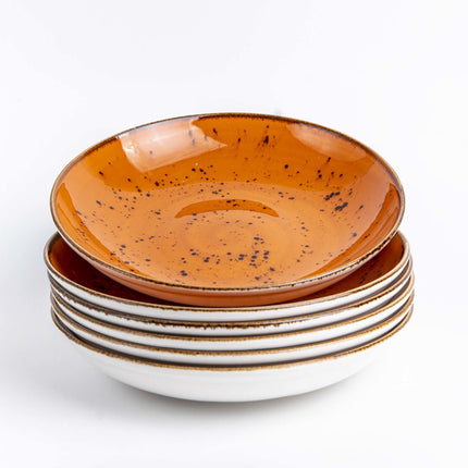 Dahlia deep coupe plate, 230mm