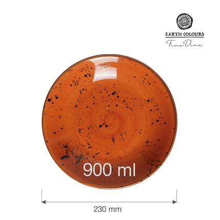 Dahlia deep coupe plate, 230mm