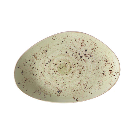 Olive organic shape plate, 350x210mm