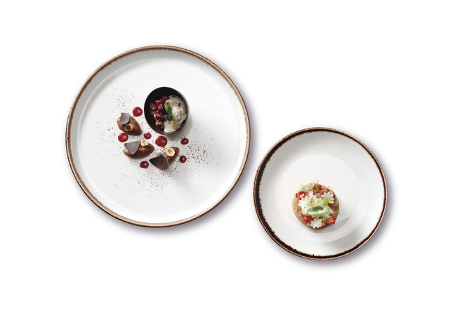 Vanilla serving plate, 215x120mm