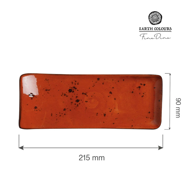 Dahlia serving plate, 215x90mm