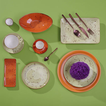 Dahlia serving plate, 215x180mm