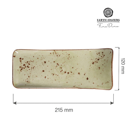 Olive serving plate, 215x120mm