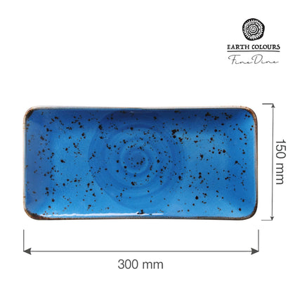 Iris rectangular plate, 300x150mm