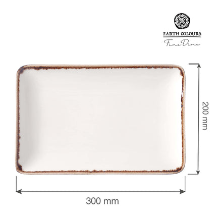 Vanilla rectangular plate, 300x200mm