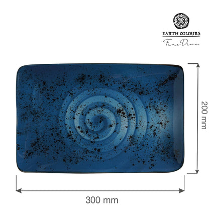 Iris rectangular plate, 300x200mm