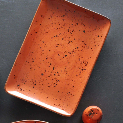 Dahlia rectangular plate, 300x200mm