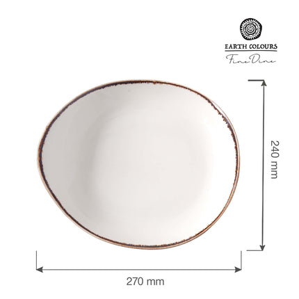 Vanilla presentation plate, 240x270mm