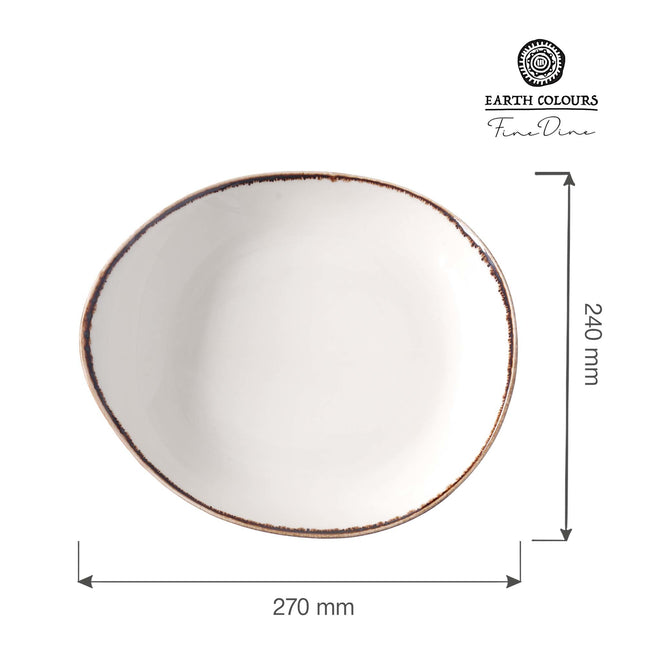Vanilla presentation plate, 240x270mm