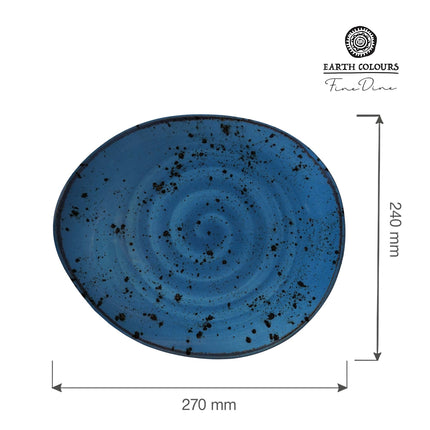 Iris presentation plate, 240x270mm