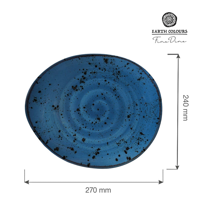 Iris presentation plate, 240x270mm