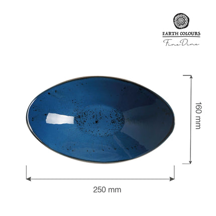 Iris boat bowl, 250x160mm