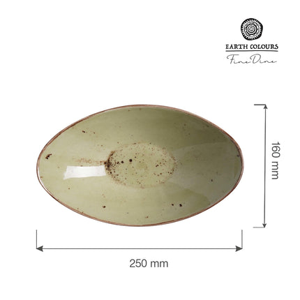 Olive boat bowl, 250x160mm