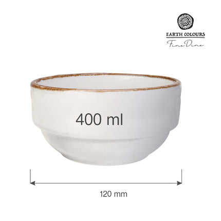 Vanilla stackable bowl, 120mm