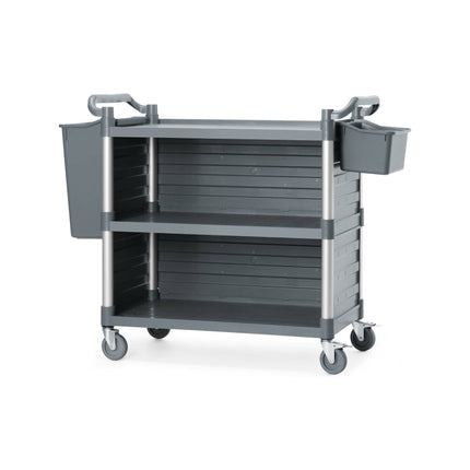 Service Trolley with Side Panels, 3-shelf, 1010x500x(h)960mm