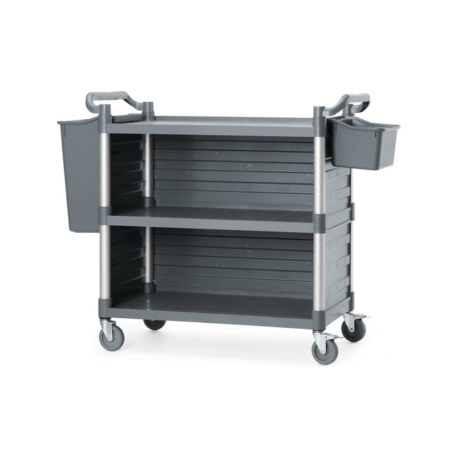 Service Trolley with Side Panels, 3-shelf, 1010x500x(h)960mm