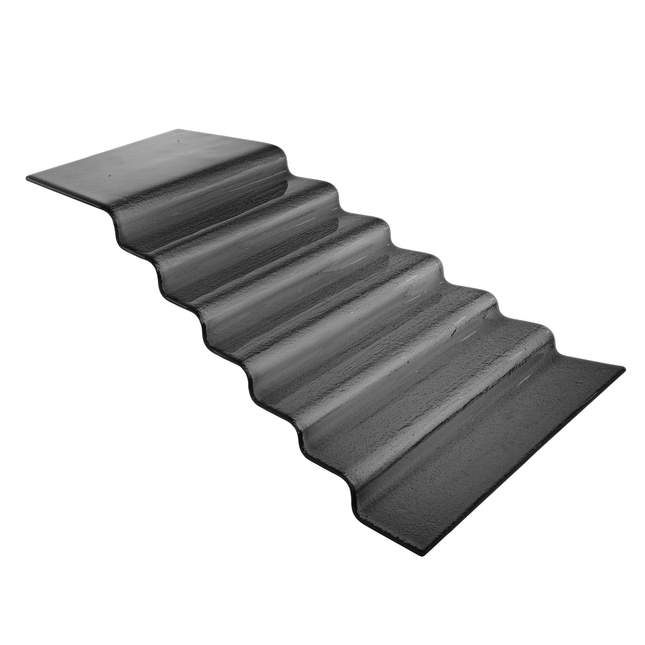 Vetro Seven Step Black Glass Buffet Stairs - Elevates Buffet Presentations With Dramatic Cascading Display