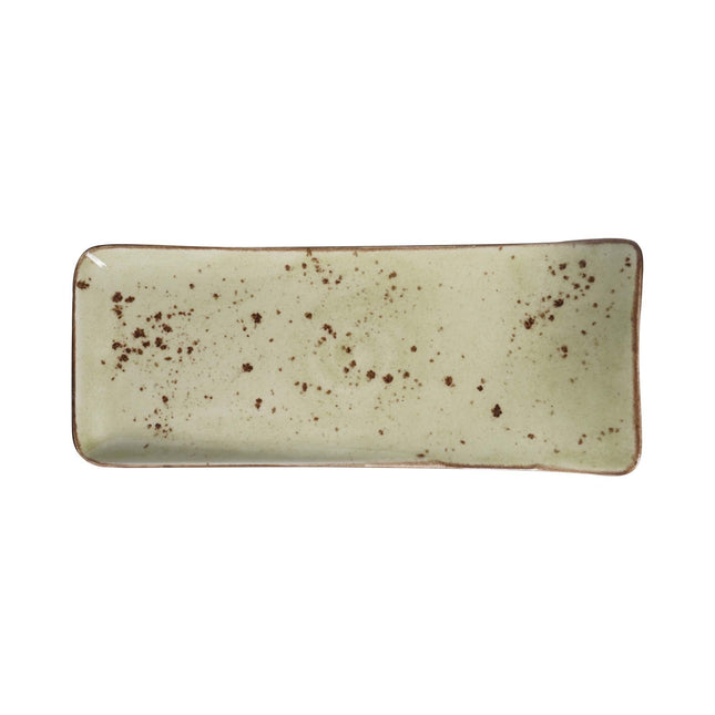 Olive serving plate, 215x180mm
