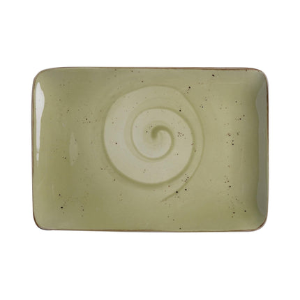 Olive rectangular plate, 300x200mm