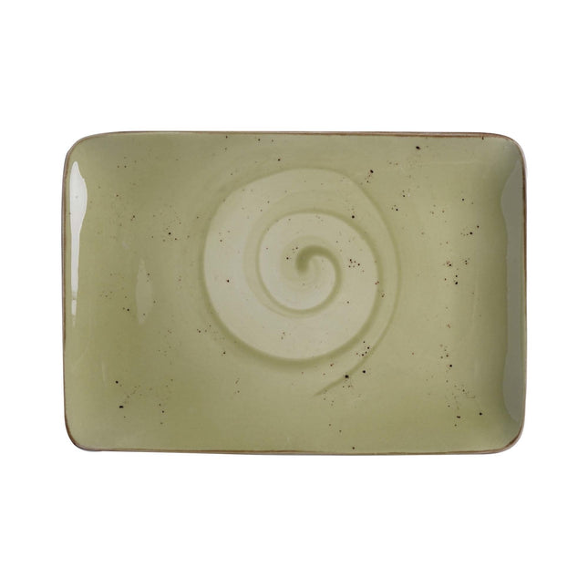 Olive rectangular plate, 300x200mm