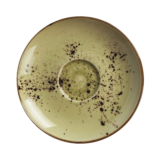 Olive espresso saucer, 115mm