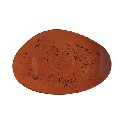 Dahlia organic shape plate, 350x210mm