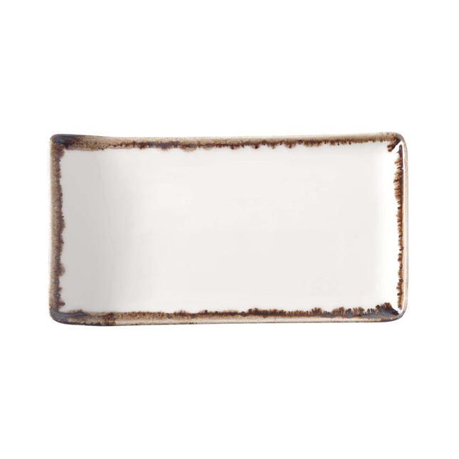 Vanilla serving plate, 215x180mm