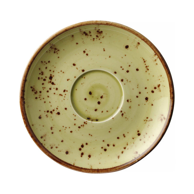 Olive coffee saucer, 140ml