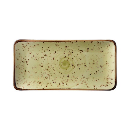 Olive rectangular plate, 300x150mm