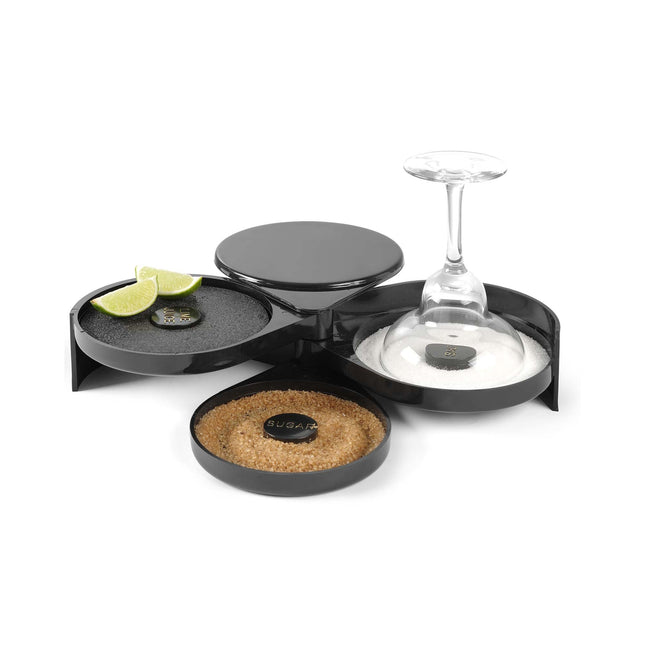 BarCraft Sugar And Salt Glass Rimmer - Keeps Flavorful Rims Ready For Colorful Glass Edges